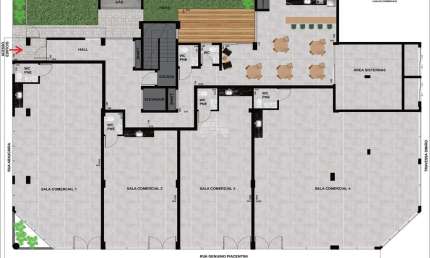 Sala comercial à venda na Rua Genuíno Piacentini, 00, Santa Terezinha, Pato Branco, 141 m2 por R$ 771.101