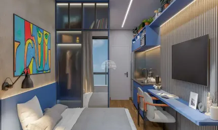 Apartamento com 1 quarto à venda na Rua Nilo Peçanha, 849, Bom Retiro, Curitiba, 16 m2 por R$ 225.000
