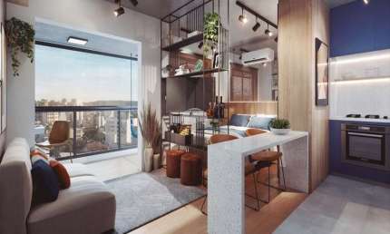 Apartamento com 1 quarto à venda na Rua Brigadeiro Franco, 927, Centro, Curitiba, 32 m2 por R$ 426.043