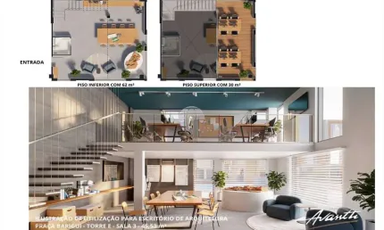 Sala comercial à venda na Rua Clara Vendramin, 405, Mossunguê, Curitiba, 75 m2 por R$ 1.281.460