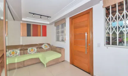 Casa em condomínio fechado com 3 quartos à venda na rua dilermando pereira de almeida, 39, pinheirinho, curitiba, 110 m2 por r$ 420.000