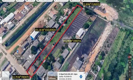 Terreno à venda na Rua Miguel Pedro Abib, 445, Cajuru, Curitiba, 1946 m2 por R$ 900.000