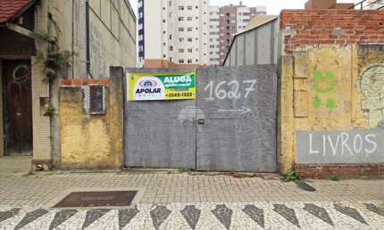 Terreno comercial para alugar na Avenida República Argentina, 1627, Água Verde, Curitiba, 450 m2 por R$ 5.000