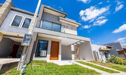 Casa em condomínio fechado com 3 quartos à venda na Rua Francisco Alves Ferreira, 640, Jardim Itaqui, Campo Largo, 111 m2 por R$ 590.000