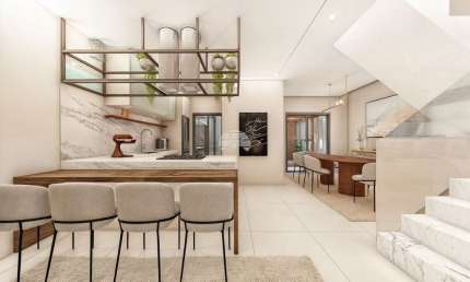 Casa em condomínio fechado com 4 quartos à venda na Rua Francisco Alves Ferreira, 640, Jardim Itaqui, Campo Largo, 125 m2 por R$ 690.000