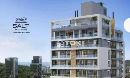 Apartamento 1 suíte + 2 dormitórios,2 vagas praia brava, itajaí, sc>