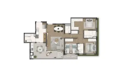 Apartamento com 3 Quartos - Alphaville - Santana de Parnaíba/SP