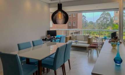 Apartamento com 3 dormitórios, 136 m² - venda por R$ 1.900.000,00 ou aluguel por R$ 15.211,67/mês - Alphaville - Santana de Parnaíba/SP