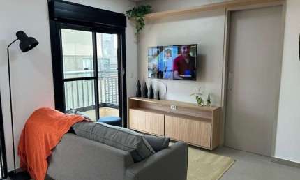 Apartamento com 1 dormitório para alugar, 40 m² por R$ 6.000/mês - Alphaville - Barueri/SP