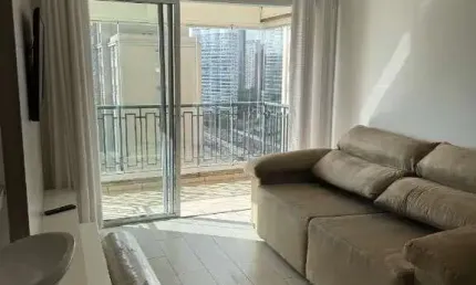 Apartamento com 1 dormitório para alugar, 52 m² por R$ 4.800/mês - Alphaville - Barueri/SP