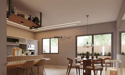 Casas de alto padrão em Santa Felicidade dentro de condomínio fechado com 205m², 3 dormitórios ( sendo 1 suíte ) e 1 vaga - Santa Felicidade - Curitiba - PR