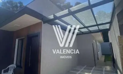 Casa térrea | 2 dorm | Suíte | Vaga | 58 m² priv | Colônia Rio Grande - São José dos Pinhais/PR