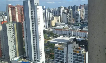 Studio | 1 Dorm| 30º andar | Mobiliado | 30m² priv | Batel - Curitiba/PR