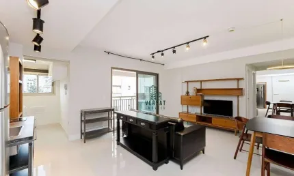 Apartamento com 2 dormitórios para alugar, 82 m² por R$ 6.000,00/mês - Batel - Curitiba/PR