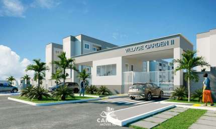 Apartamentos à Venda em Araçagy - Cond. Village Garden II - 2 quartos - Varanda