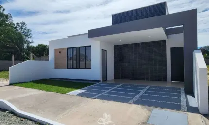 Casas moderna em condomínio à Venda no Araçagy - 3 quartos - Piso no Porcelanato