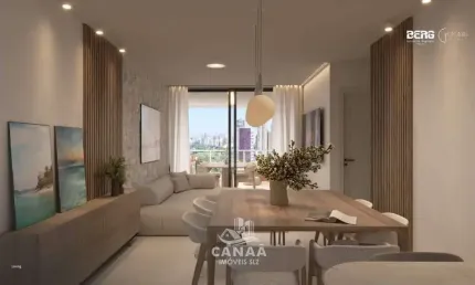 Apartamento em Ponta D'Areia - Mount Solaro - 3 suítes - Vista mar - Ventillado
