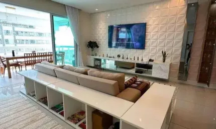 Maravilhoso apartamento a venda em ponta d'areia - 3 suítes - vista mar