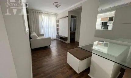 Spazio champ ville. mobiliado. sacada com churrasqueira. 2 quartos. condominio completo. localização estrategica.