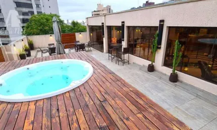 Cobertura edifício don giácomo mobiliada maravilhosa 4 dorms, 3 suítes, amplo escritório, deck com spa , espaço gourmet. 3 vagas.