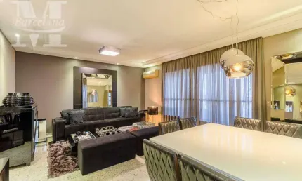 Apartamento mobiliado alto padrão no jardim botânico andar alto 150 m2 área útil  3 vagas churrasqueira ótima localização