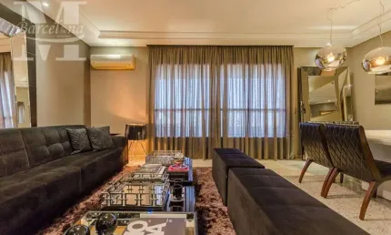 Apartamento cristo rei jardim botânico mobiliado 03 quartos 03 vagas sacada com churrasqueira
