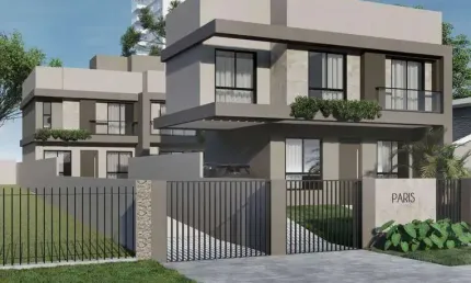 SOBRADO NOVO, ALTO PADRÃO NO BAIRRO LINDÓIA/PORTÃO. COM ESPAÇO GOURMET E TERRAÇO COM CHURRASQUEIRA. EM CONDOMÍNIO FECHADO.