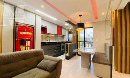 APARTAMENTO NO FEEL FIT HABITAT COM CHURRASQUEIRA NA SACADA, 2 QUARTOS, CLOSET, SEMI-MOBILIADO