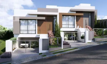 Casa térrea em construção com 198 m² no Twin House no Campo Comprido