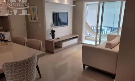 Apartamento para locação  mobiliado alto padrão no ecoville, 3 dormitórios, 2 vagas, área de lazer com piscina.