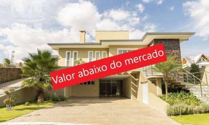 CURITIBA - PASSAÚNA. CONDOMÍNIO 4 SUÍTES PISCINA TERRENO 1.146 M² DE ÁREA ÚTIL SEMI-MOBILIADA PERMUTA