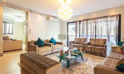 Apartamento Com 03 Suítes Mobiliado Para Alugar em Moema
