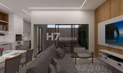 Casa geminada com 1 suíte + 2 quartos, bairro glória