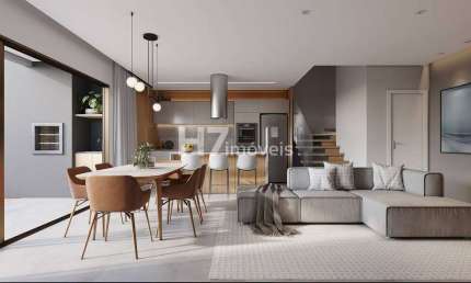 Casa geminada com opção de 1 a 3 suítes e de 3 a 4 quartos, Glória - Joinville