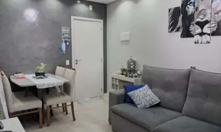 Apartamento mobiliado 2 quartos - residencial granja viana l - cotia/sp
