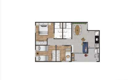 Apartamento Novo 3 Quartos 60m² - Gran Kazzas Sacomã Club - Sacomã/SP