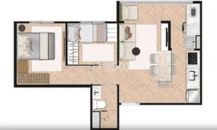 Apartamento novo 2 quartos 49m² - gran kazzas sacomã club - sacomã/sp