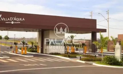 Terreno em condomínio fechado à venda no loteamento residencial e comercial villa d'aquila, piracicaba , 336 m2 por r$ 450.000