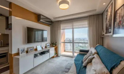 Apartamento dois dormitórios com 2 vagas de garagem à venda no bairro petrópolis em porto alegre em andar alto com linda vista definida para o guaíba