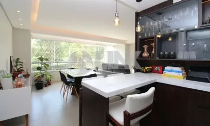 Apartamento semimobiliado com 3 quartos à venda no bairro passo da areia em porto alegre