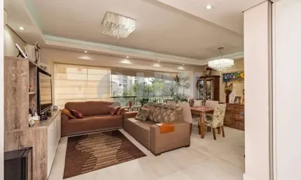 Apartamento semimobiliado com 3 quartos à venda no bairro passo da areia em porto alegre