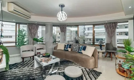 Apartamento mobiliado de 3 quartos com 2 vagas à venda no bairro bela vista em porto alegre