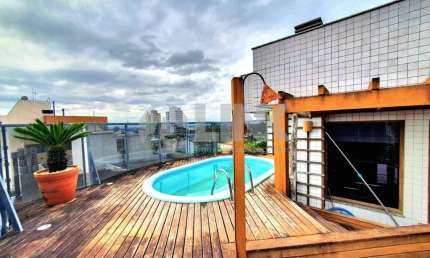 Cobertura 3 dormitórios com 3 vagas de garagem à venda no bairro Jardim Planalto em Porto Alegre próximo ao Shopping Strip Center Lindóia