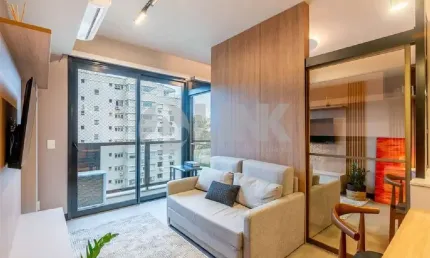 Apartamento mobiliado de 1 quarto estilo Studio com 1 vaga à venda no bairro Boa Vista em Porto Alegre
