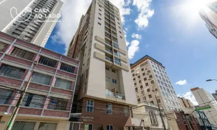 Apartamento de 58m² semimobiliado com 02 quartos no centro - curitiba/pr