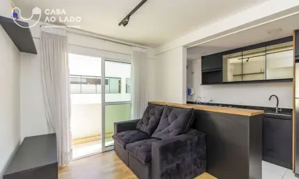 Apartamento 50m² Mobiliado com 01 quarto no Agua verde - Curitiba/PR