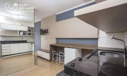 Apartamento 24m² Mobiliado com 01 quarto no Centro Cívico - Curitiba/PR.
