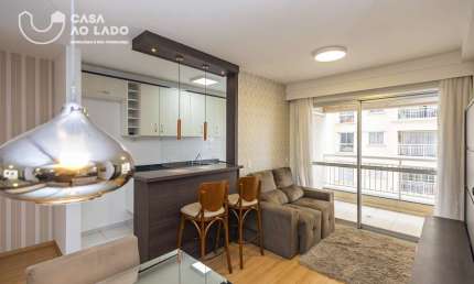 Apartamento 60m² Semi Mobiliado com 02 quartos no Ecoville - Curitiba/PR