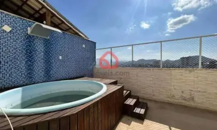 Cobertura com 2 quartos à venda na Avenida Geremário Dantas, 635, Pechincha, Rio de Janeiro, 104 m2 por R$ 495.000