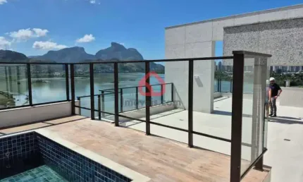 Cobertura com 2 quartos à venda na rua dos jacarandás, 900, barra da tijuca, rio de janeiro, 270 m2 por r$ 3.800.000